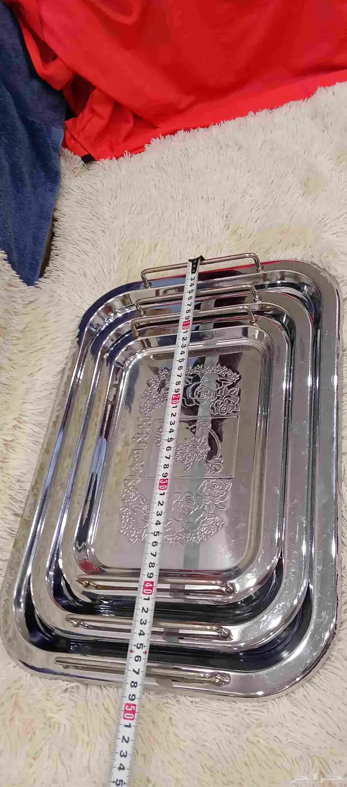 طقمين صواني ياباني نظيفة عدد الكل 6 حبات 0