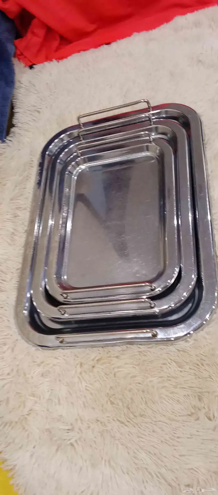 طقمين صواني ياباني نظيفة عدد الكل 6 حبات 4