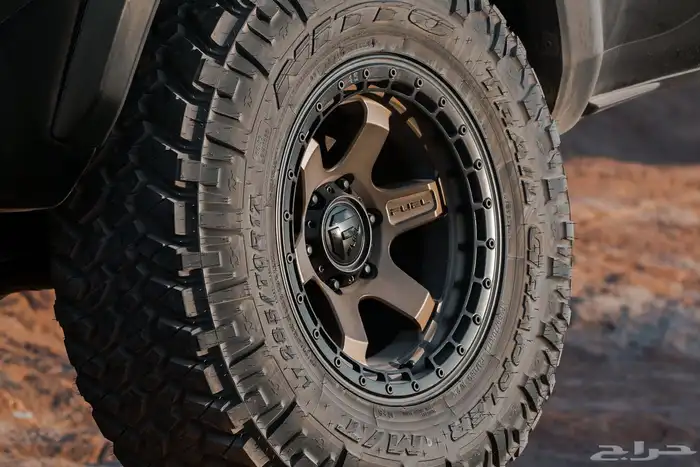 جنوط فيول 17 مع كفرات كوبر حجرية 315 جمس شفر وبرونكو وباترول 14