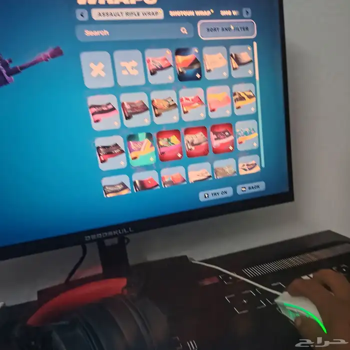 حساب فورتنايت وركت ليج مع بعض للبيع. 5