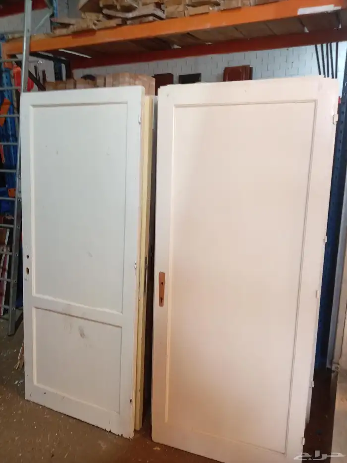 ابواب خشب مستخدمه للبيع 4