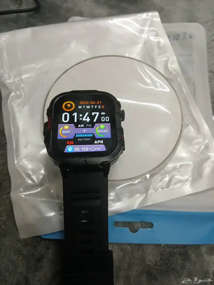 ساعة ذكية سمارت جديد 250 ريال غطاء جديد جوال هونر برو 15شاحن 4