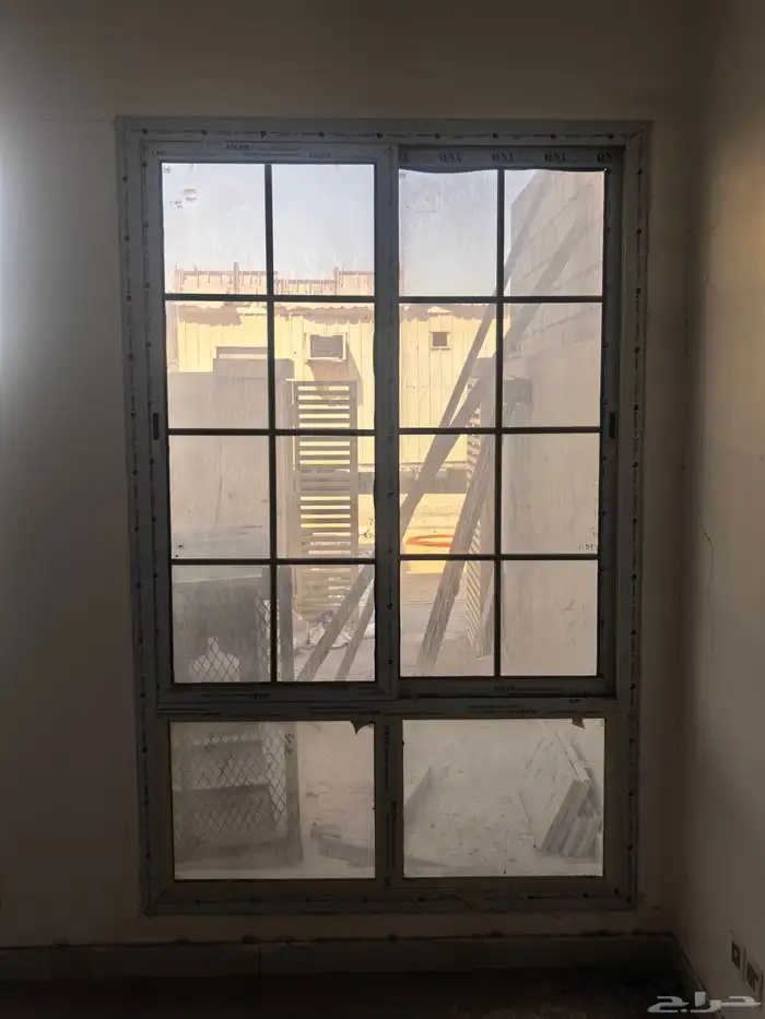 عدد 2 شباك - نافذه - نوافذ المنيوم لون بيج مستورد 1