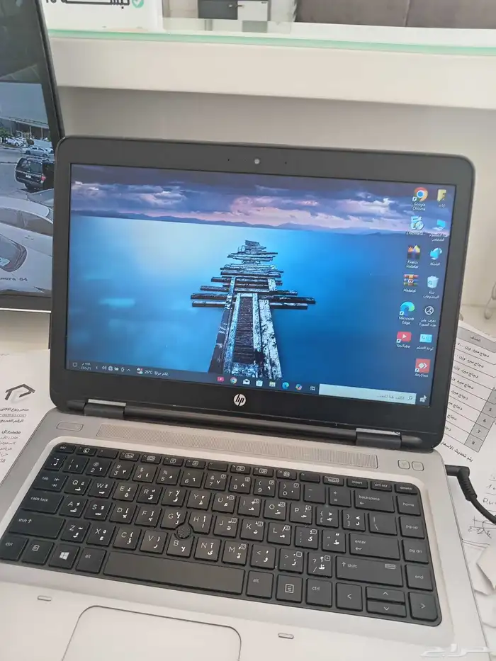 لابتوب hp كور اي 5 جديد والله غير مستعمل السعر الف ريال 0