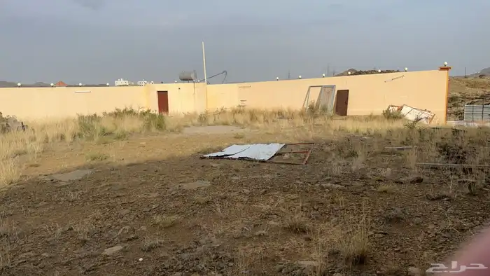 حوش بخزان وكهرباء وغرفة سكن لليجار سنوي 1000 م 0