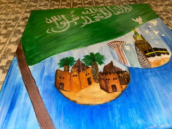 لوحة كانفس رسمة رائعة وجميلة جدا 0