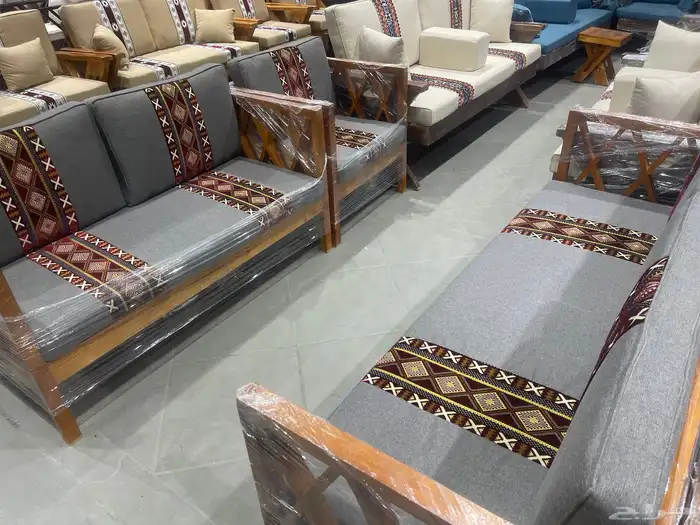 جلسات خارجية خشب وحديد وديكورات 6