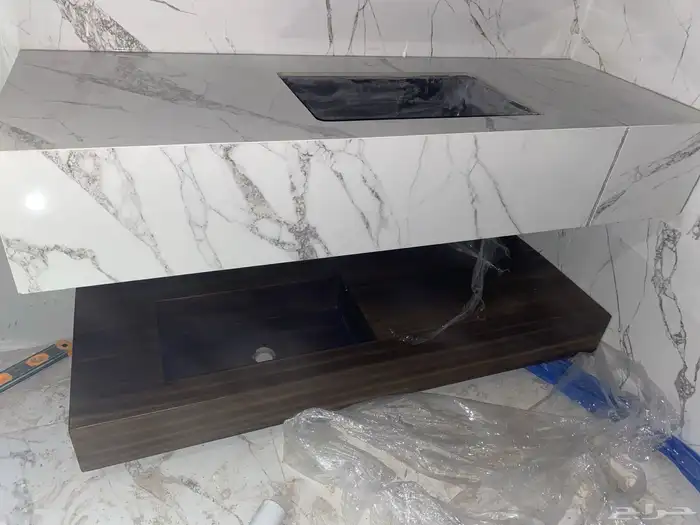 مغاسل رخام اسطح مطابخ 5