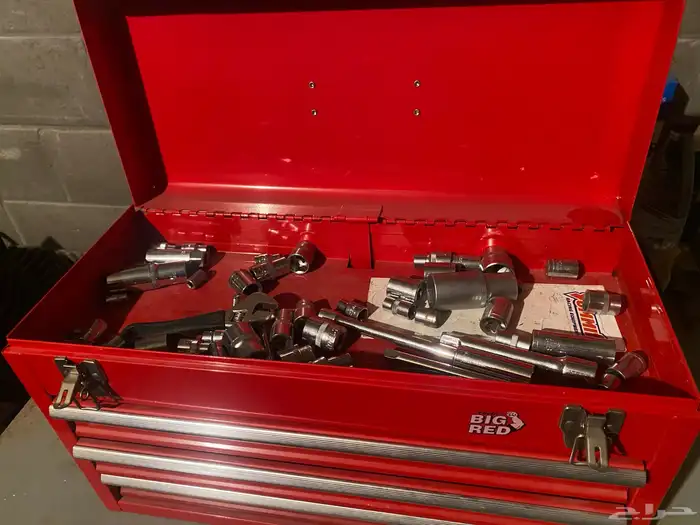 big red tool box   tools 1