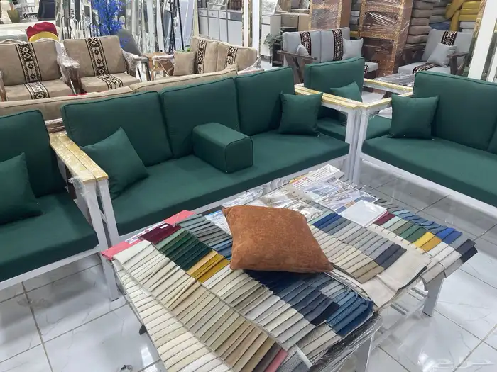 جلسات خارجية خشب وحديد وديكورات 9