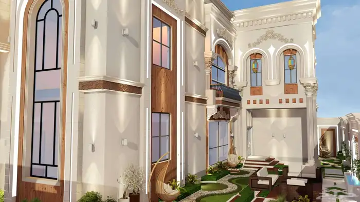 مهندس معماري مخططات وواجهات ثلاثية الابعاد 3