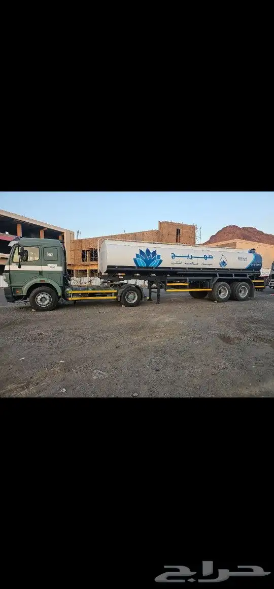 ترلا تانكي مويه موديل 95 كل شي جديد 28 طن السياره جديده 2
