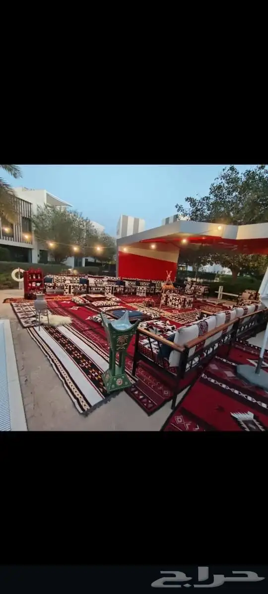 تأجير جلسات شعبية و زل و خيم اوربية ودفايات وكل م يخص حفلات 9