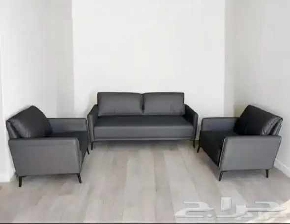 كرسي انتظار جلد كروم 3 مقعد 5