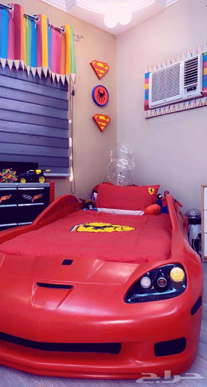 غرفة نوم أطفال شكل سيارة مميزة جدا ونادرة 5