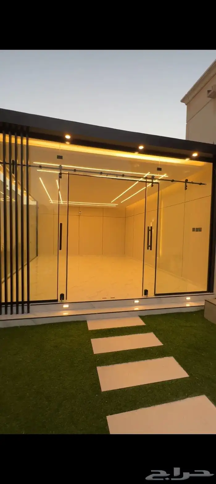 تنسيق حدائق غرف زوجاج 1