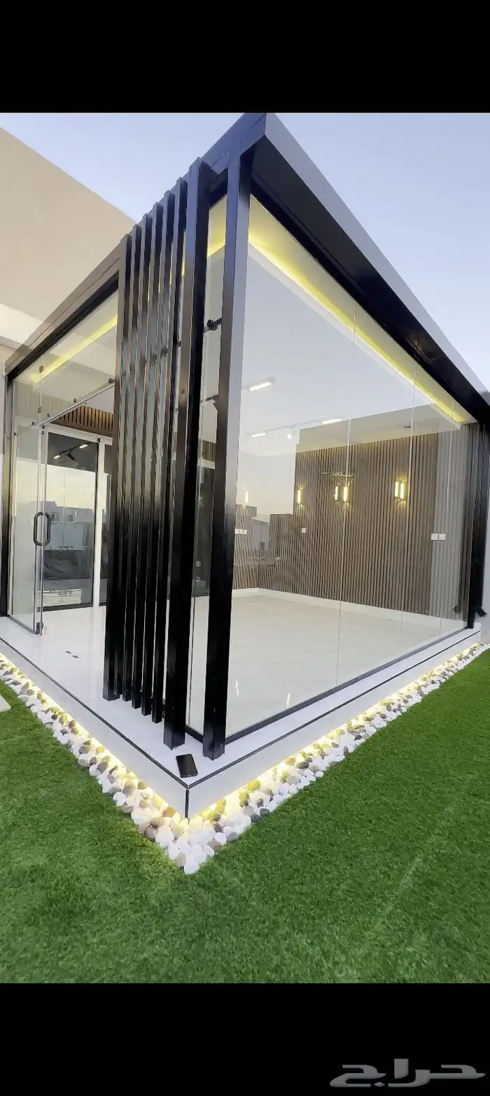تنسيق حدائق وعمل غرف زوجاج خارجية 6
