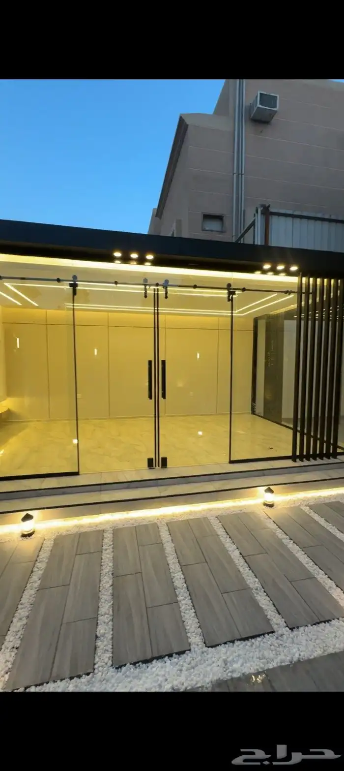 تنسيق حدائق وعمل غرف زوجاج خارجية 7