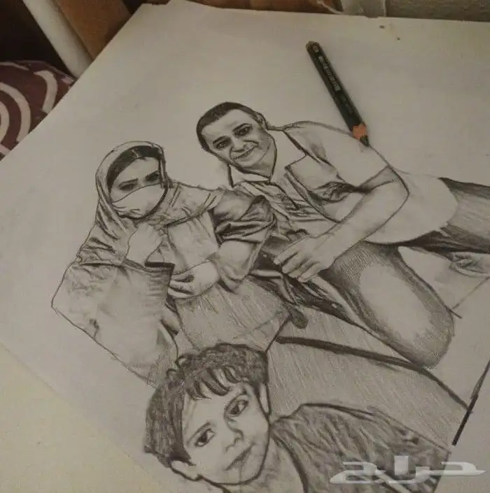 رسامه رسم يدوي 4