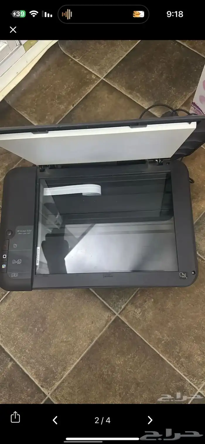 شاشه كمبيوتر وطابعه HP 5