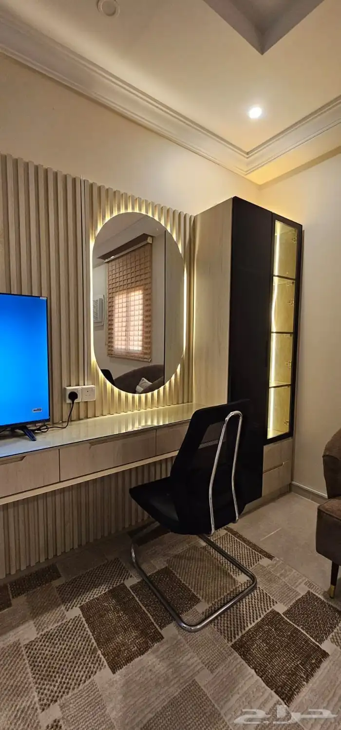 غرفة مفروشة ستديو للايجار الشهري والسنوي في حي الرغامة 1