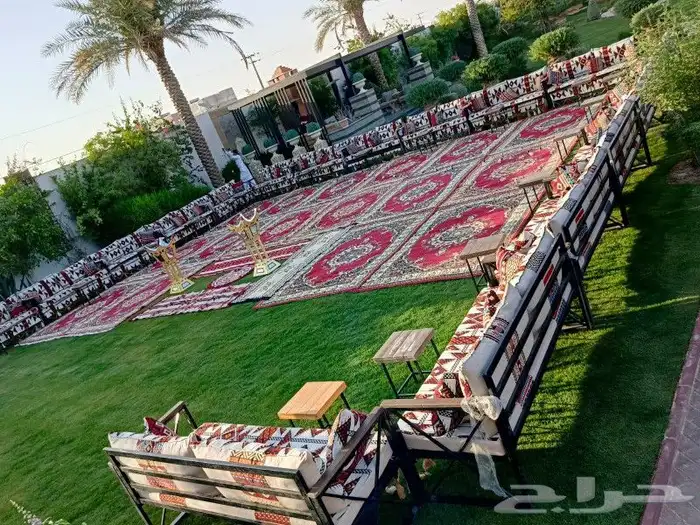 تاجير كراسي وطاولات وفرشات ودفايات وكنب 6