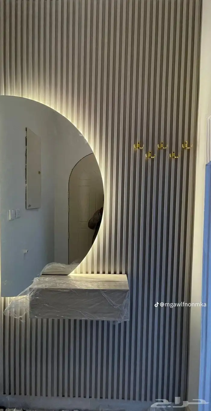 ديكورات داخليه واجهه شاشه شيبورد بديل الرخام بديل الخشب 6