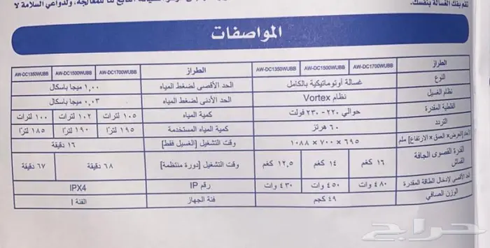 غسالة ملابس اوتوماتيك 4