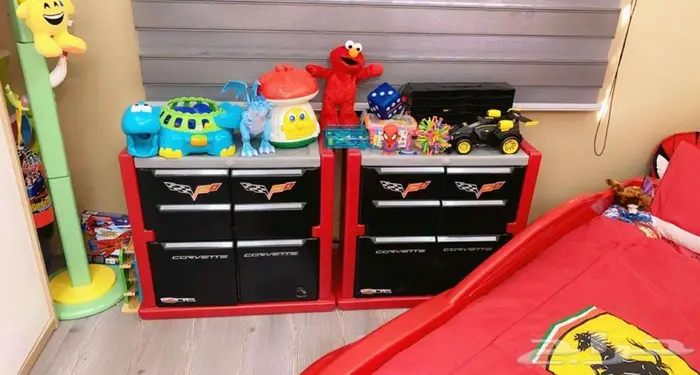 غرفة نوم أطفال شكل سيارة مميزة جدا ونادرة 1