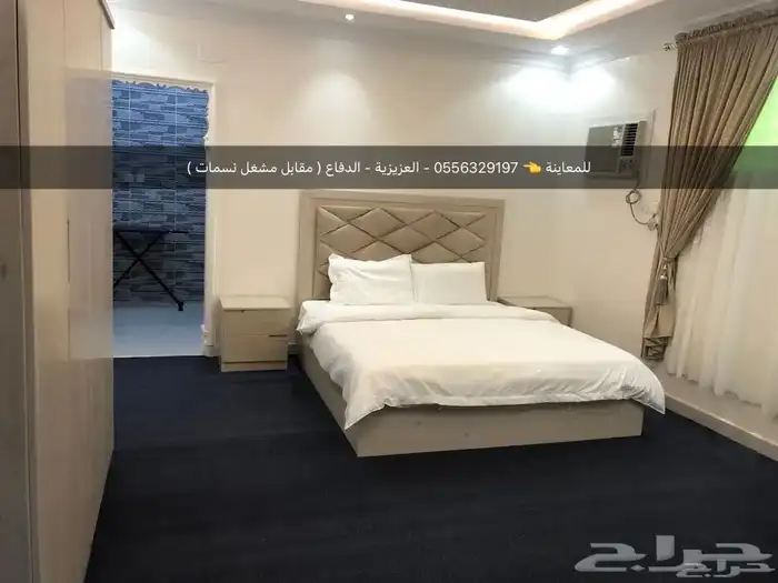 شقق مفروشة- غرفتين وصالة-غرفة وصالة-نظيفة جدا-( بالعزيزية ) 2