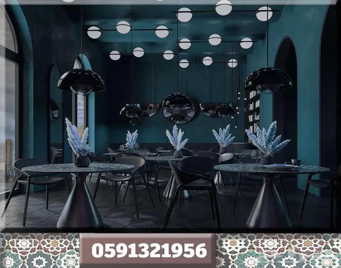 اثاث سبا داخلي تصميم ديكور وتخطيط هندسي بوثات كافيه معارض 36