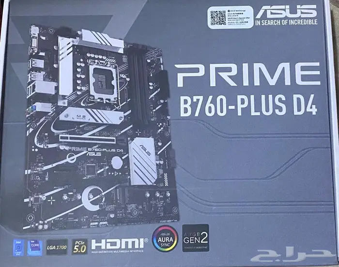 ASUS PRIME B760-PLUS D4 استعمال نظيف تقريبا سنه 0