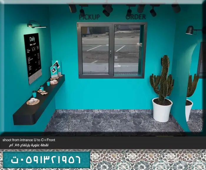 اثاث سبا داخلي تصميم ديكور وتخطيط هندسي بوثات كافيه معارض 10