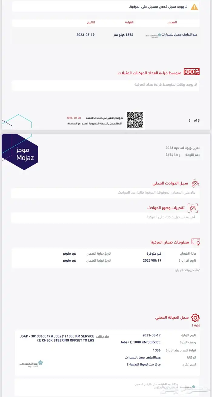 اف جي 2023 نظيف جدا شبه جديد 11