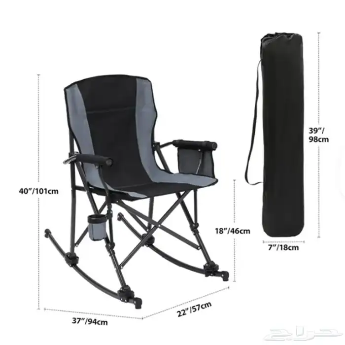 كرسي تخييم محمول 2 في 1 للتخييم والرحلات 3