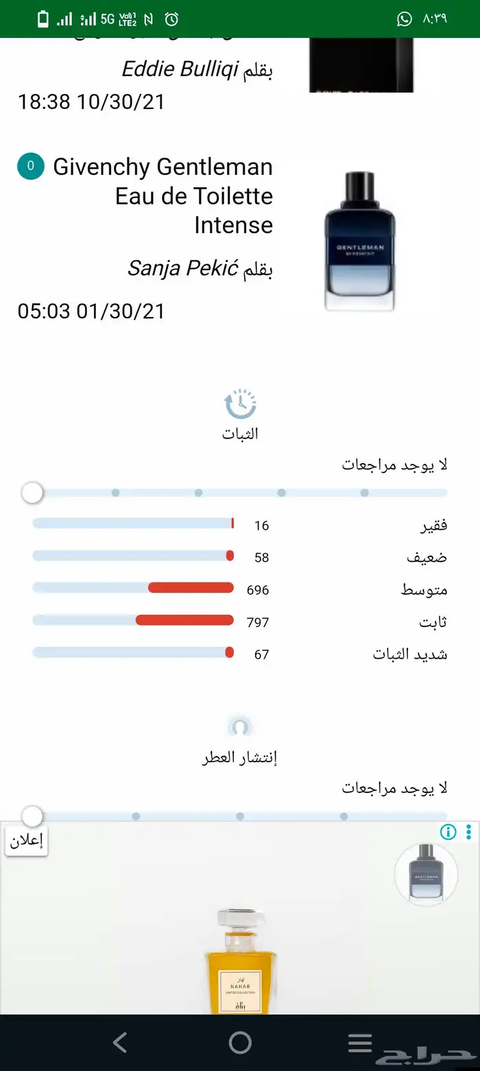 تستر جفنشي جنتل مان تواليت انتنس 100مل 3