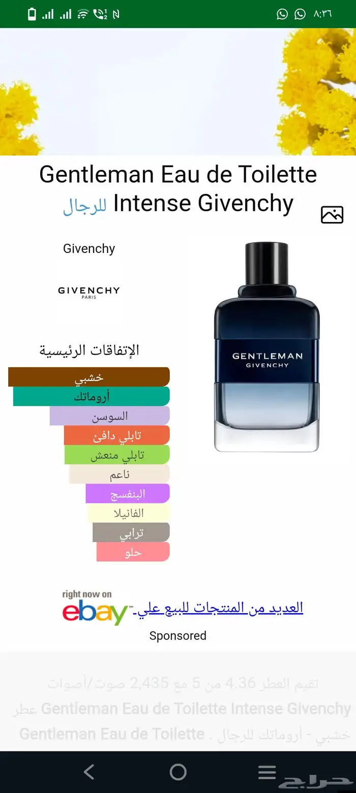 تستر جفنشي جنتل مان تواليت انتنس 100مل 2