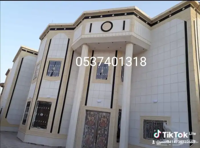 ديكورات خارجيه بديل الحجر الطبيعي سمنت أبيض وبطحاء الرياض 05 4