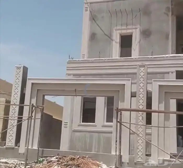 ديكورات خارجيه بديل الحجر الطبيعي سمنت أبيض وبطحاء الرياض 05 1