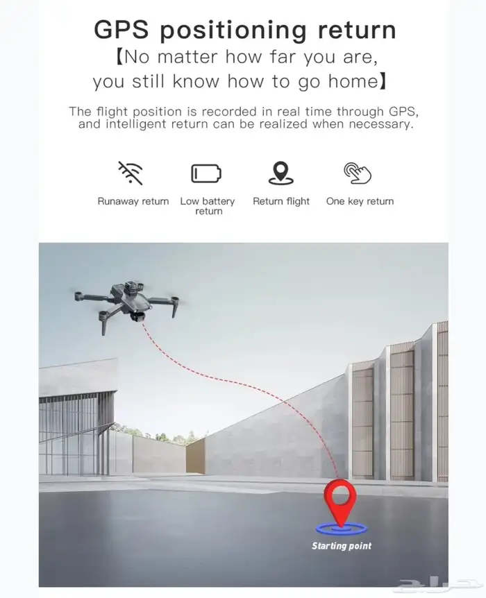 درون L600 pro max ارتفاع طيران يصل حتي 350 متر 8