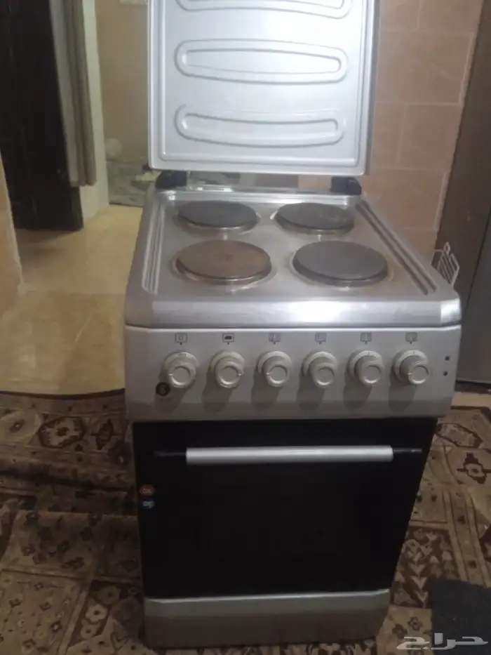 فرن 4عيون كهرباء شغال استخدام خفيف السعر 650 اورااق الوكاله 1