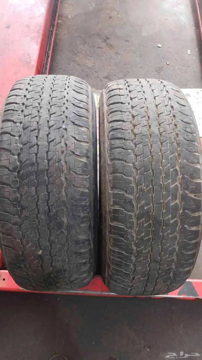 كفرات دنلوب مقاس 285 65 17 عدد 2 كفرات حق جيب لاندكروزر 4