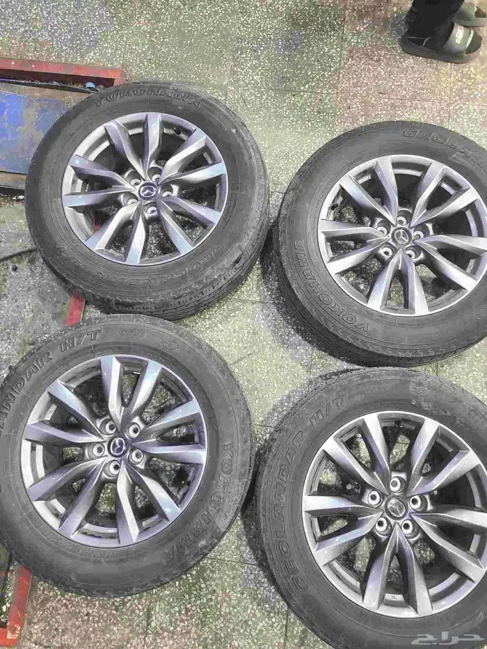 جنوط مازدا cx9 كروم وكالة 2024 مقاس 18 7