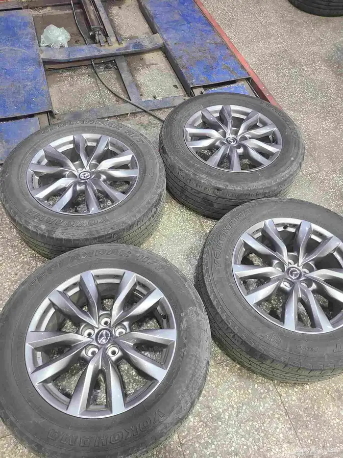 جنوط مازدا cx9 كروم وكالة 2024 مقاس 18 6