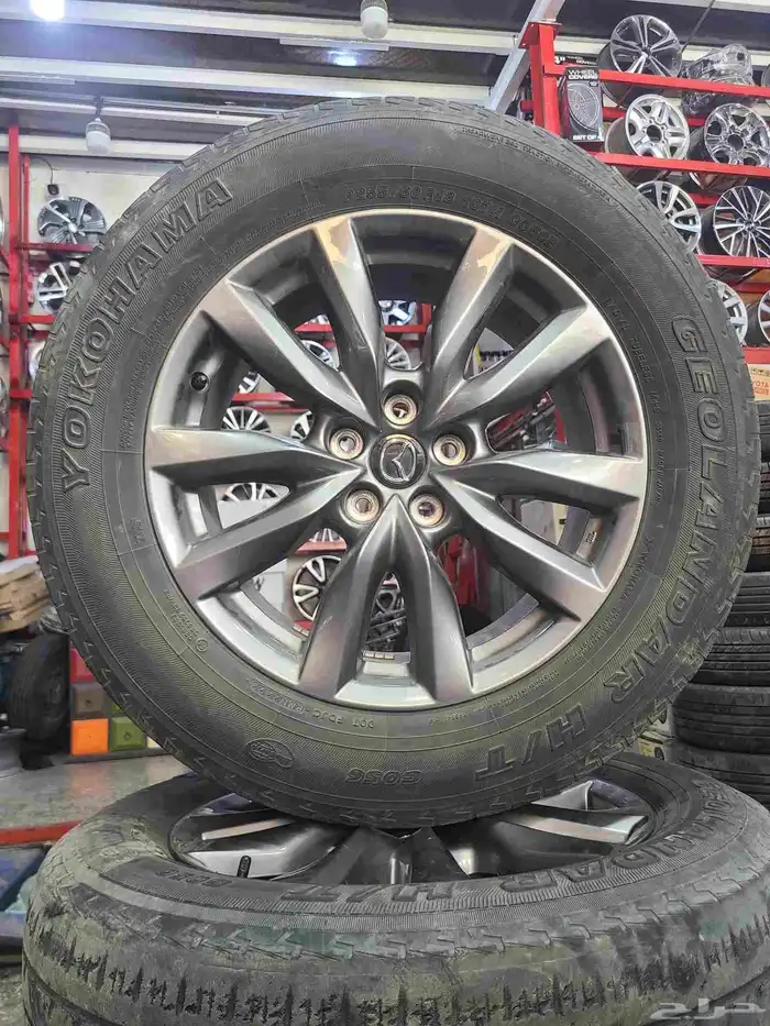 جنوط مازدا cx9 كروم وكالة 2024 مقاس 18 1