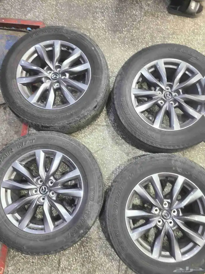 جنوط مازدا cx9 كروم وكالة 2024 مقاس 18 8
