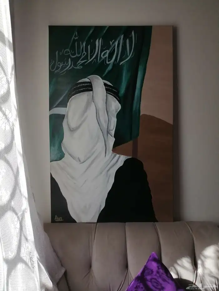 رسم لوحات حسب الطلب اليوم الوطني يوم العلم يوم التاسيس 0