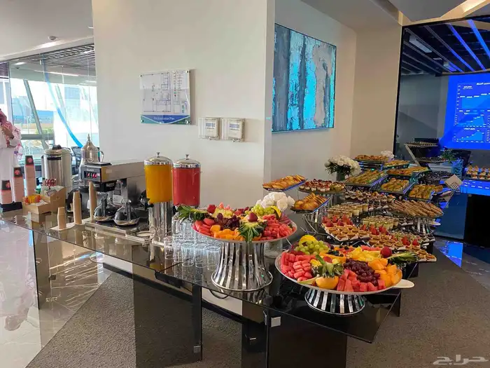 كفي بريك شاشات سناكات بوفيه مفتوح طاولات عشاء كراسي 9