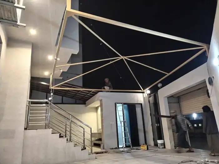 حداد مظلات سواتر برجولات الدمام 14
