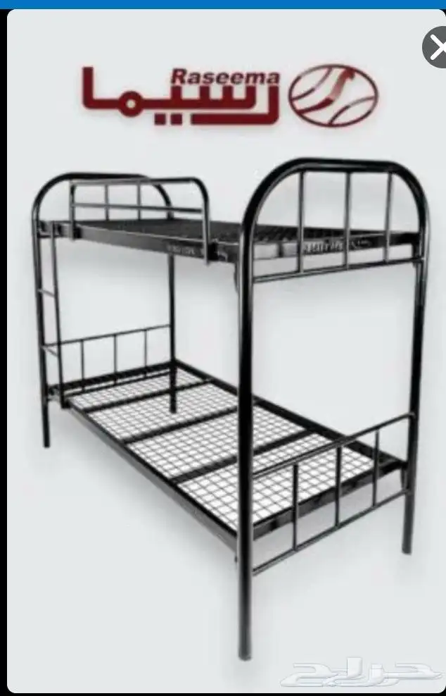 سرير حديد دورين ومراتب ودوليب وبطانيات كل شي متواجد 35